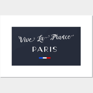 Vive La France PARIS French Flag Posters and Art